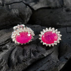 Indian-Ruby-Australian-Natalia-multiple-Stud-Red-925-Silver-Earring