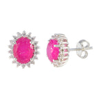 Indian-Ruby-Australian-Natalia-multiple-Stud-Red-925-Silver-Earring