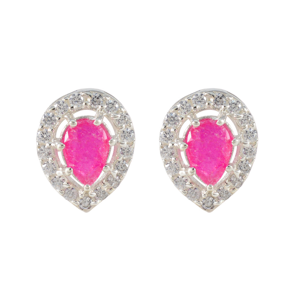 Indian-Ruby-Spanish-Nayara-multiple-Stud-Red-92.5-Silver-Earring