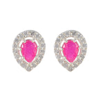 Indian-Ruby-Spanish-Nayara-multiple-Stud-Red-92.5-Silver-Earring