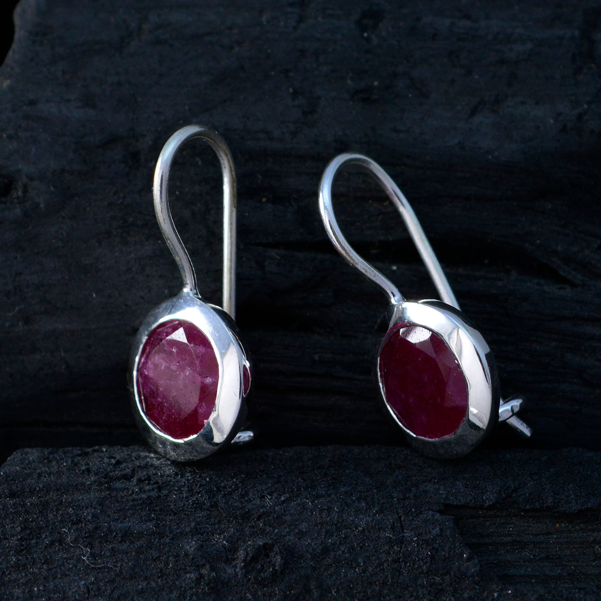 Indian-Ruby-Russian-Ines-Solitaire-Dangle-Red-Sterling-Silver-Earring