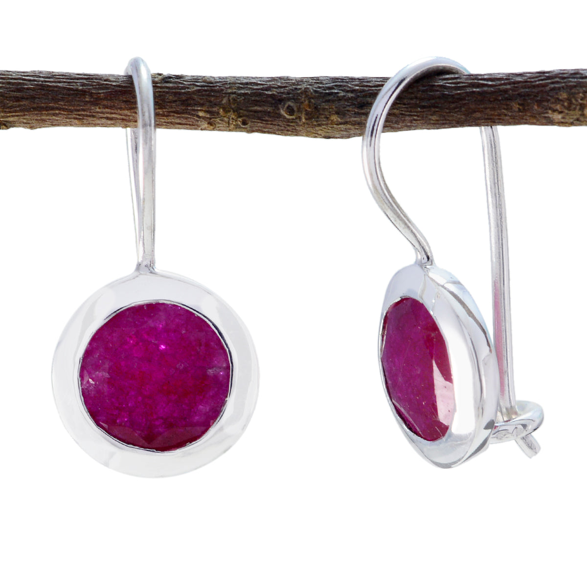 Indian-Ruby-Russian-Ines-Solitaire-Dangle-Red-Sterling-Silver-Earring
