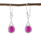 Indian-Ruby-Egyptian-Isabel-Solitaire-Dangle-Red-925-Silver-Earring