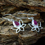 Indian-Ruby-American-Isabella-Solitaire-Dangle-Red-Silver-Earring