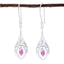 Indian-Ruby-Turkish-Ivy-Solitaire-Dangle-Red-Sterling-Silver-Earring