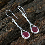 Indian-Ruby-Middle-Eastern-Julia-Solitaire-Dangle-Red-925-Sterling-Silver-Earring