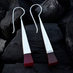 Indian-Ruby-Spanish-Kennedy-Solitaire-Dangle-Red-925-Sterling-Silver-Earring