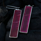 Indian-Ruby-Latin-American-Laura-Solitaire-Dangle-Red-92.5-Silver-Earring