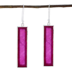 Indian-Ruby-Latin-American-Laura-Solitaire-Dangle-Red-92.5-Silver-Earring