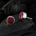 Indian-Ruby-French-Layla-Solitaire-Stud-Red-Sterling-Silver-Earring