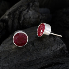 Indian-Ruby-French-Layla-Solitaire-Stud-Red-Sterling-Silver-Earring