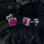 Indian-Ruby-American-Ana-Solitaire-Stud-Red-Silver-Earring