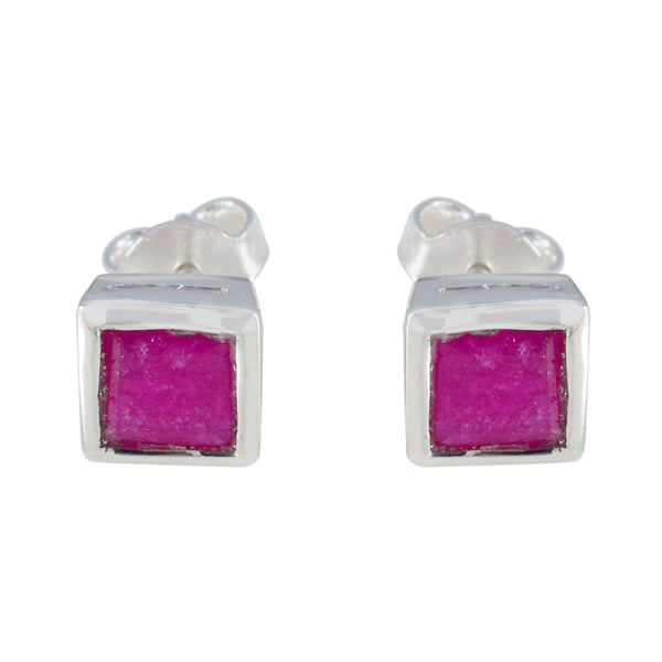 Indian-Ruby-American-Ana-Solitaire-Stud-Red-Silver-Earring