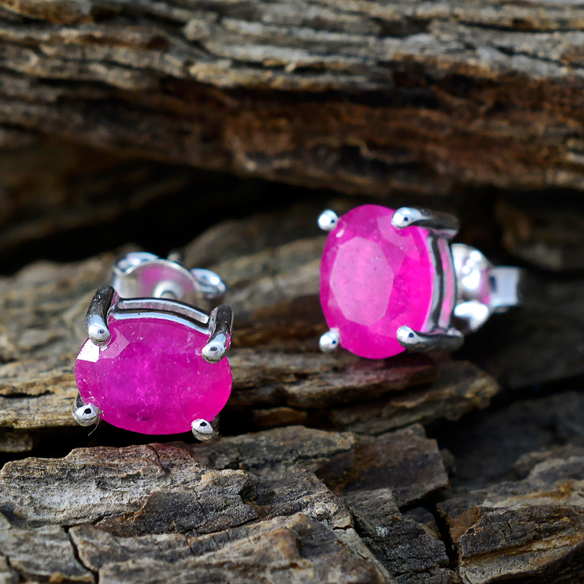 Indian-Ruby-Turkish-Aisha-Solitaire-Stud-Red-925-Silver-Earring