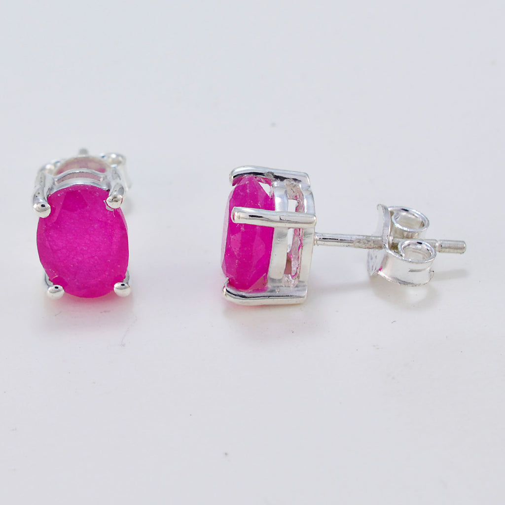 Indian-Ruby-Turkish-Aisha-Solitaire-Stud-Red-925-Silver-Earring