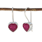Indian-Ruby-Egyptian-Lucia-Solitaire-Dangle-Red-925-Silver-Earring
