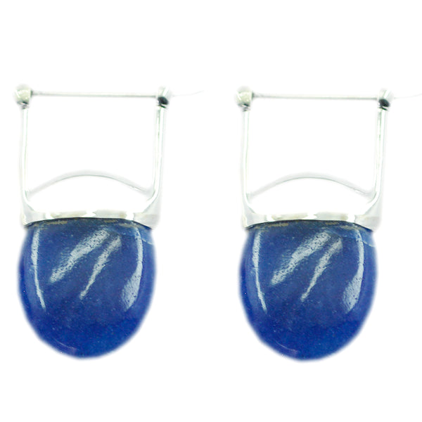 Multi-Korean-Luna-Solitaire-Stud-multicolor-Silver-Earring