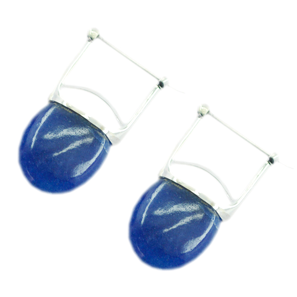 Multi-Korean-Luna-Solitaire-Ohrstecker-multicolor-Silber-Ohrring