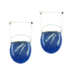 Multi-Korean-Luna-Solitaire-Stud-multicolor-Silver-Earring