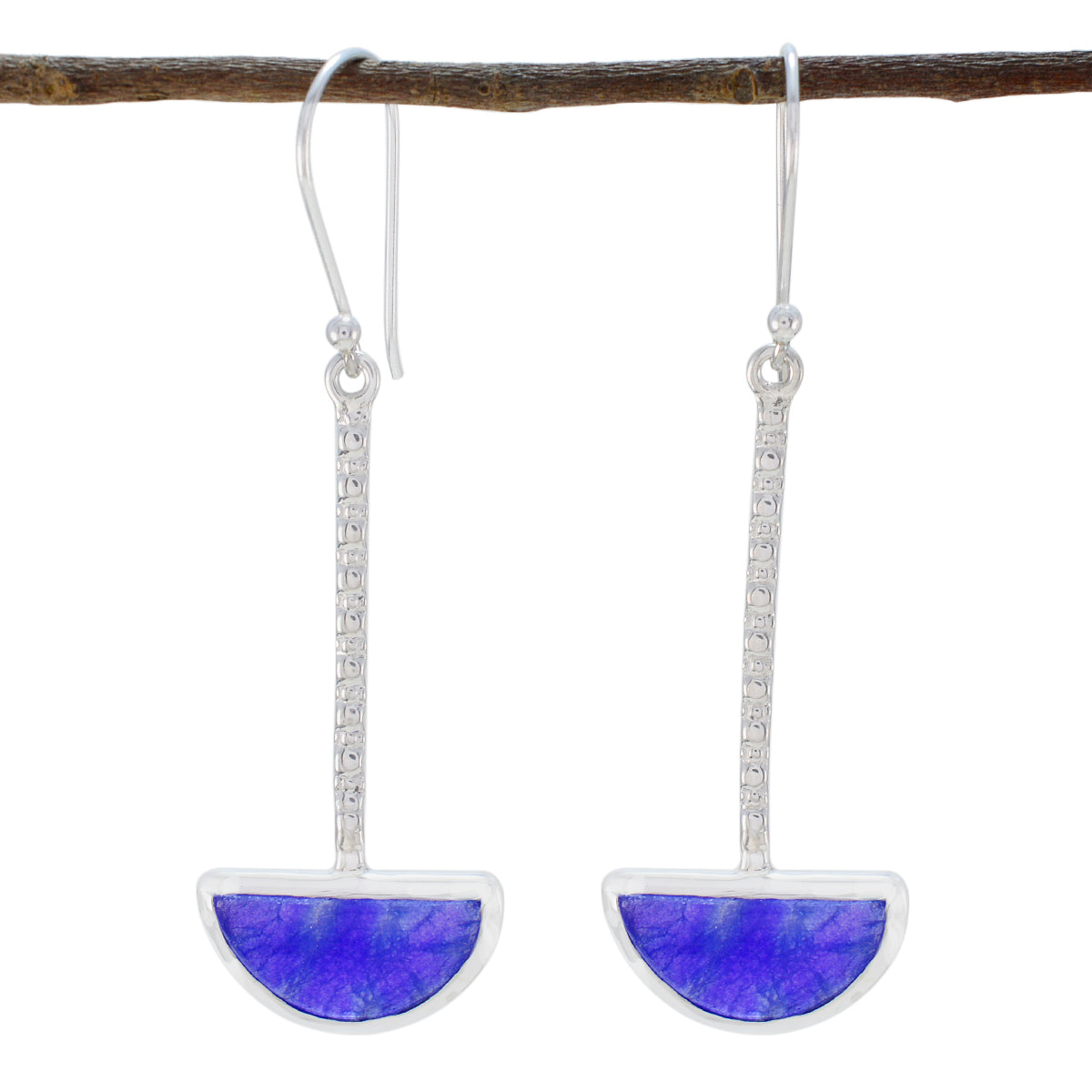 Multi-Japanese-Marie-Solitaire-Dangle-multicolor-925-Sterling-Silver-Earring メイン画像