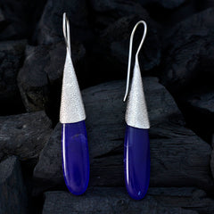 Multi-Italian-Maya-Solitaire-Dangle-multicolor-Silver-Earring