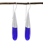 Multi-Italian-Maya-Solitaire-Dangle-multicolor-Silver-Earring