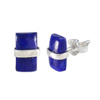 Multi-Mexican-Mila-Solitaire-Stud-multicolor-Silver-Earring