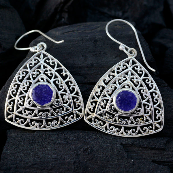Multi-French-Nova-Solitaire-Dangle-multicolor-925-Silver-Earring