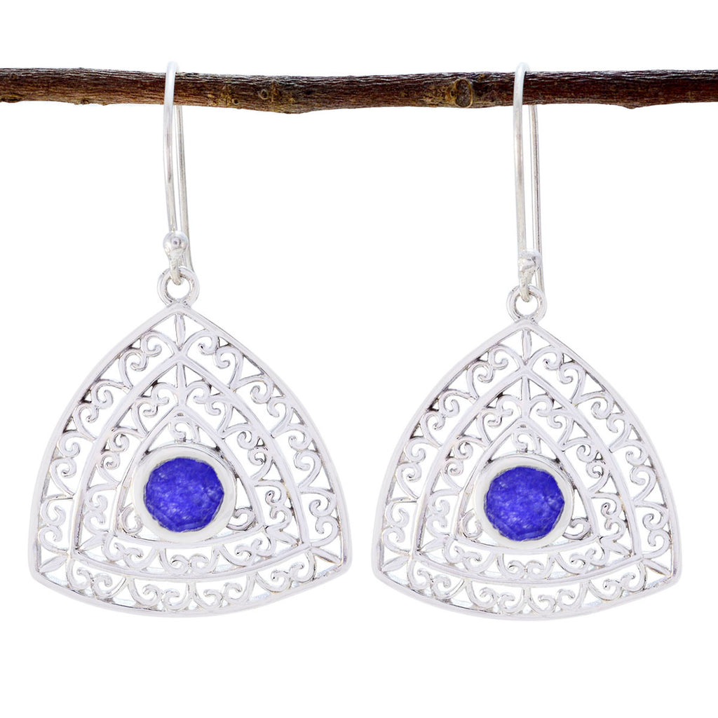 Multi-French-Nova-Solitaire-Dangle-multicolor-925-Silver-Earring