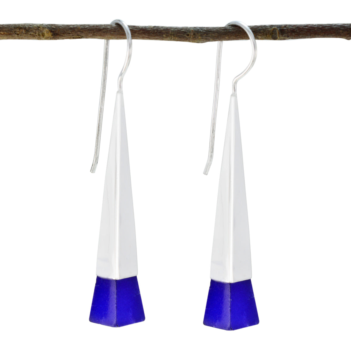 Multi-Russian-Penelope-Solitaire-Dangle-multicolor-Silver-Earring メイン画像