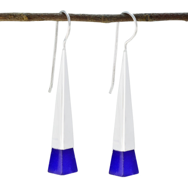 Multi-Russian-Penelope-Solitaire-Dangle-multicolor-Silver-Earring