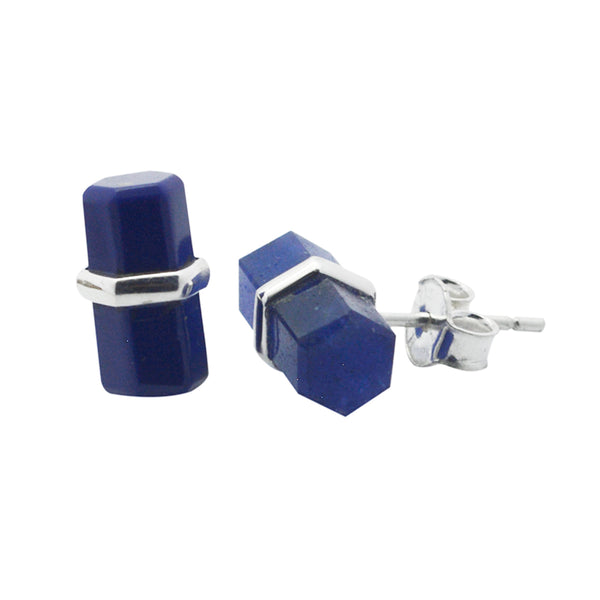 Multi-Egyptian-Sarah-Solitaire-Stud-multicolor-Silver-Earring