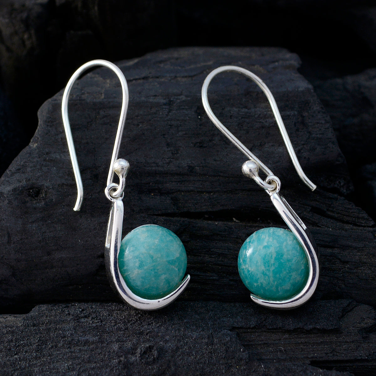 Jasper Koreanska Scarlett Solitaire Dingelörhänge i sterlingsilver i flerfärgat utförande Sekundär produktbild