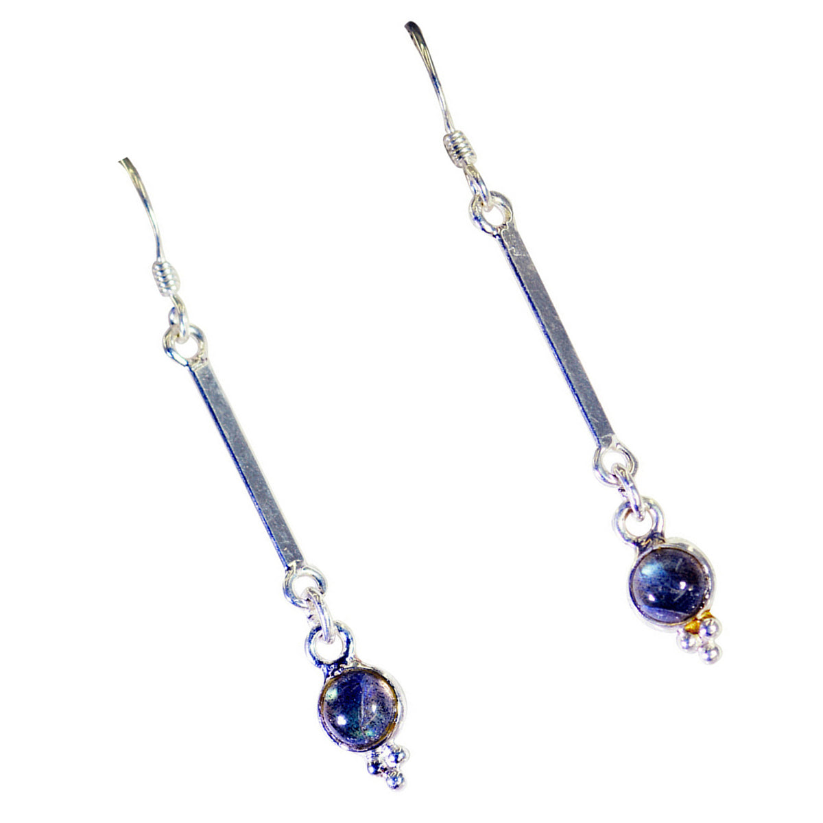 Labradorite-African-Micaela-multiple-Dangle-Gray-925-Silver-Earring