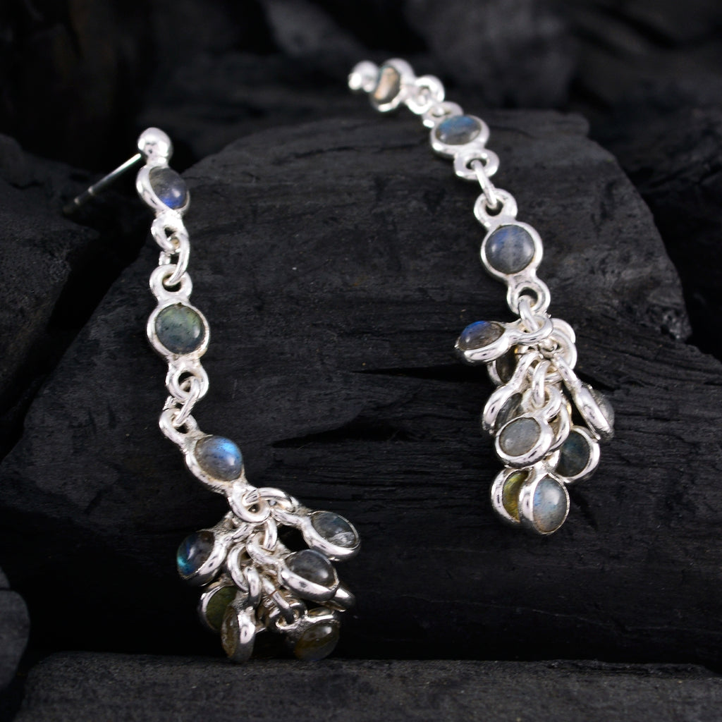 Labradorite-Middle-Eastern-Stella-multiple-Stud-Gray-Silver-Earring