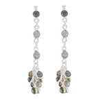 Labradorite-Middle-Eastern-Stella-multiple-Stud-Gray-Silver-Earring