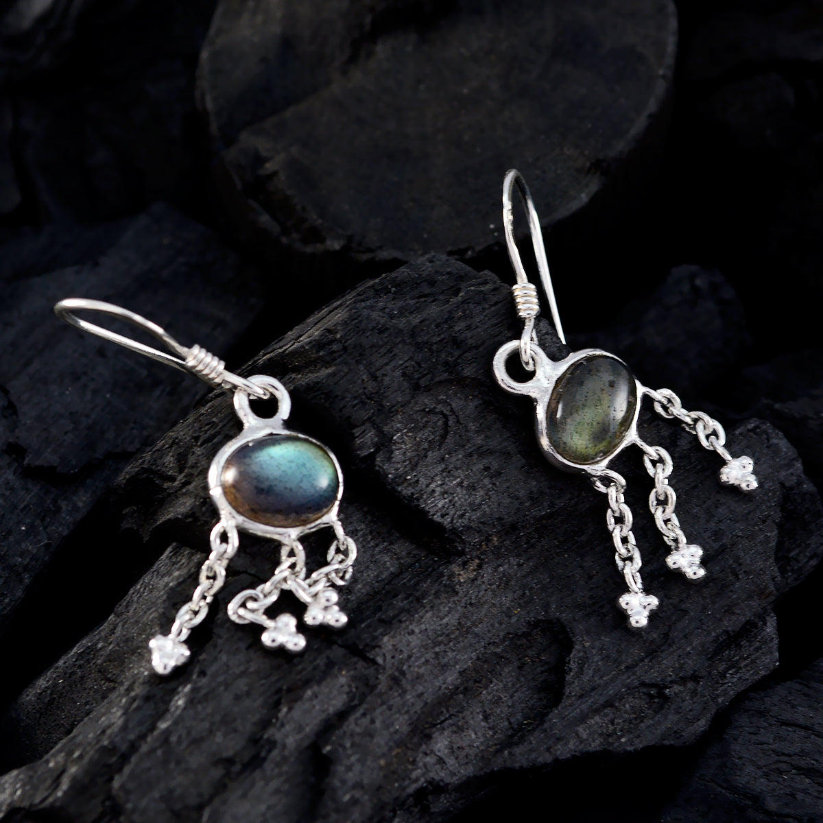 Labradorite-Mexican-Audrey-multiple-Dangle-Gray-92.5-Silver-Earring