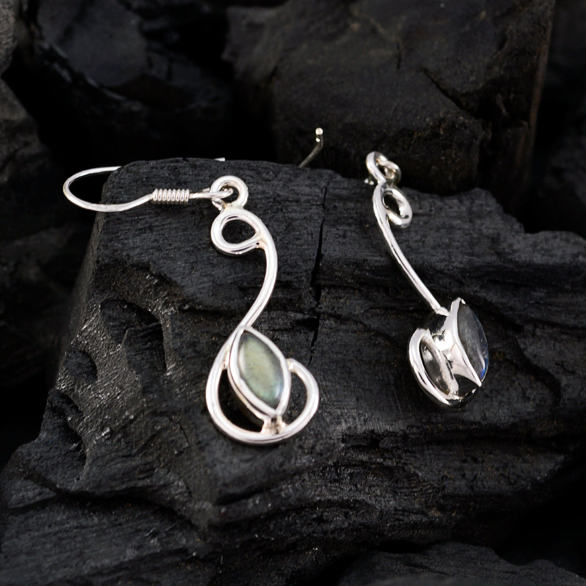 Labradorite-German-Yasmine-multiple-Dangle-Gray-925-Silver-Earring