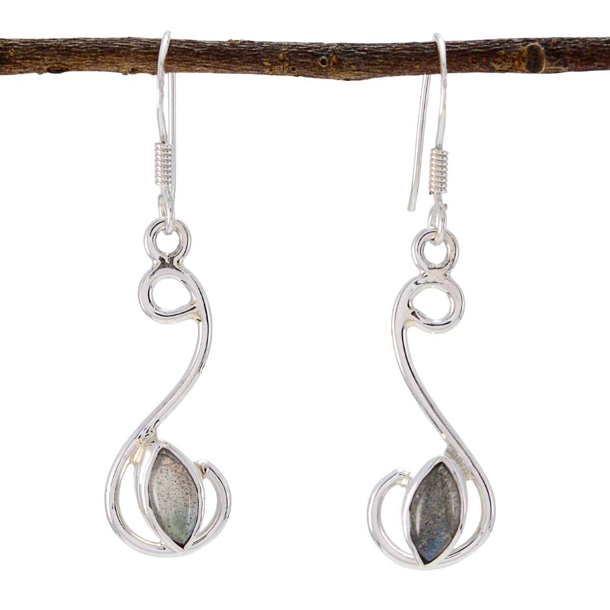 Labradorite-German-Yasmine-multiple-Dangle-Gray-925-Silver-Earring