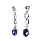 Labradorite-Australian-Min-seo-multiple-Stud-Gray-Silver-Earring