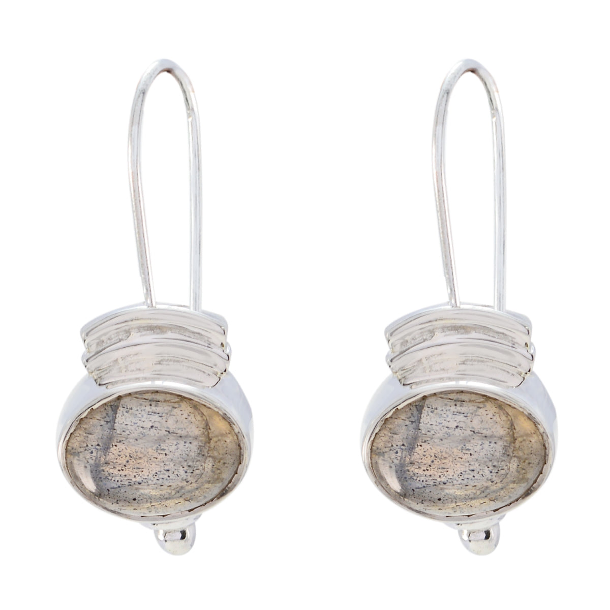 Labradorite-Korean-Emi-multiple-Dangle-Gray-Sterling-Silver-Earring Imagen principal del producto