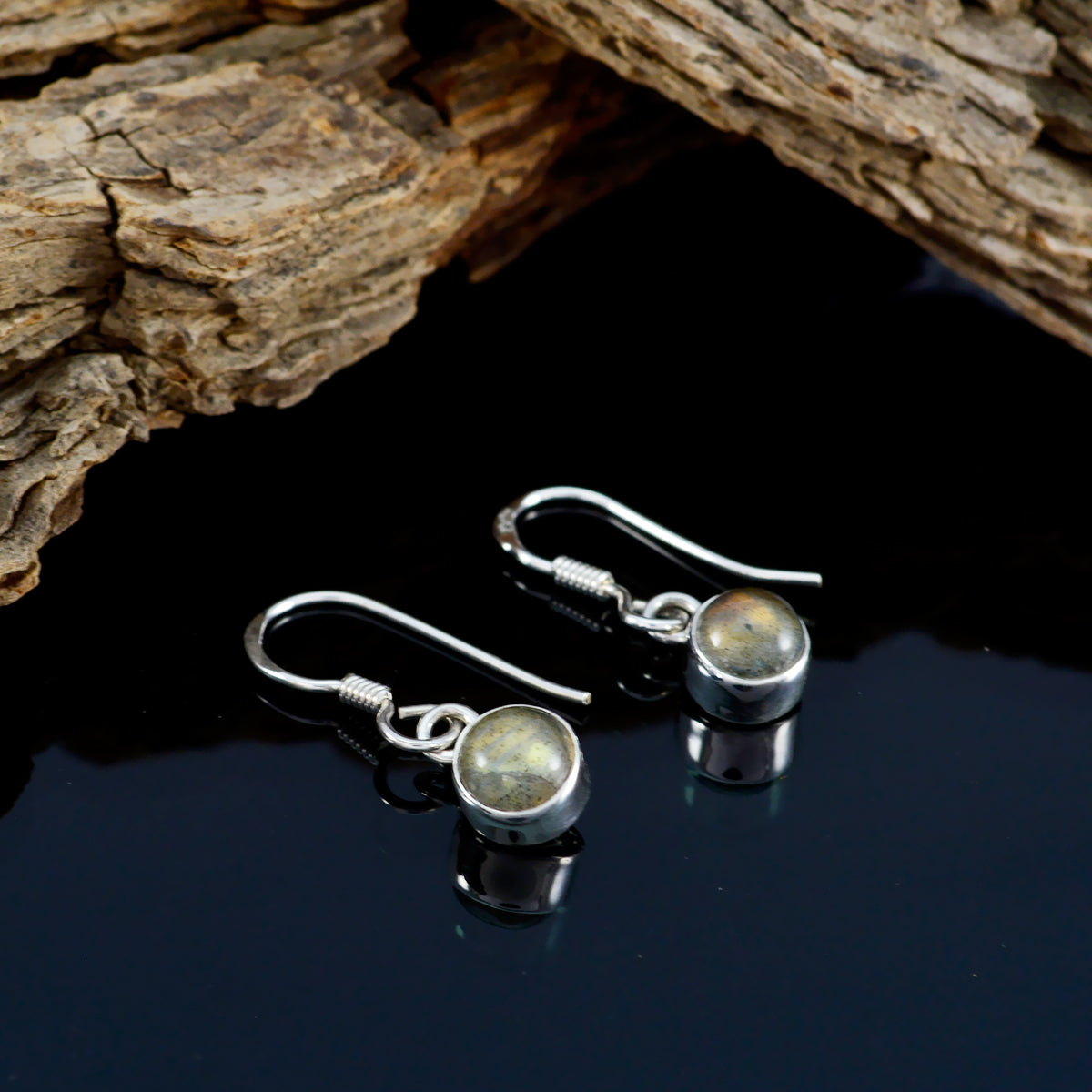 Labradorite-Turkish-Ha-eun-multiple-Dangle-Gray-Silver-Earring