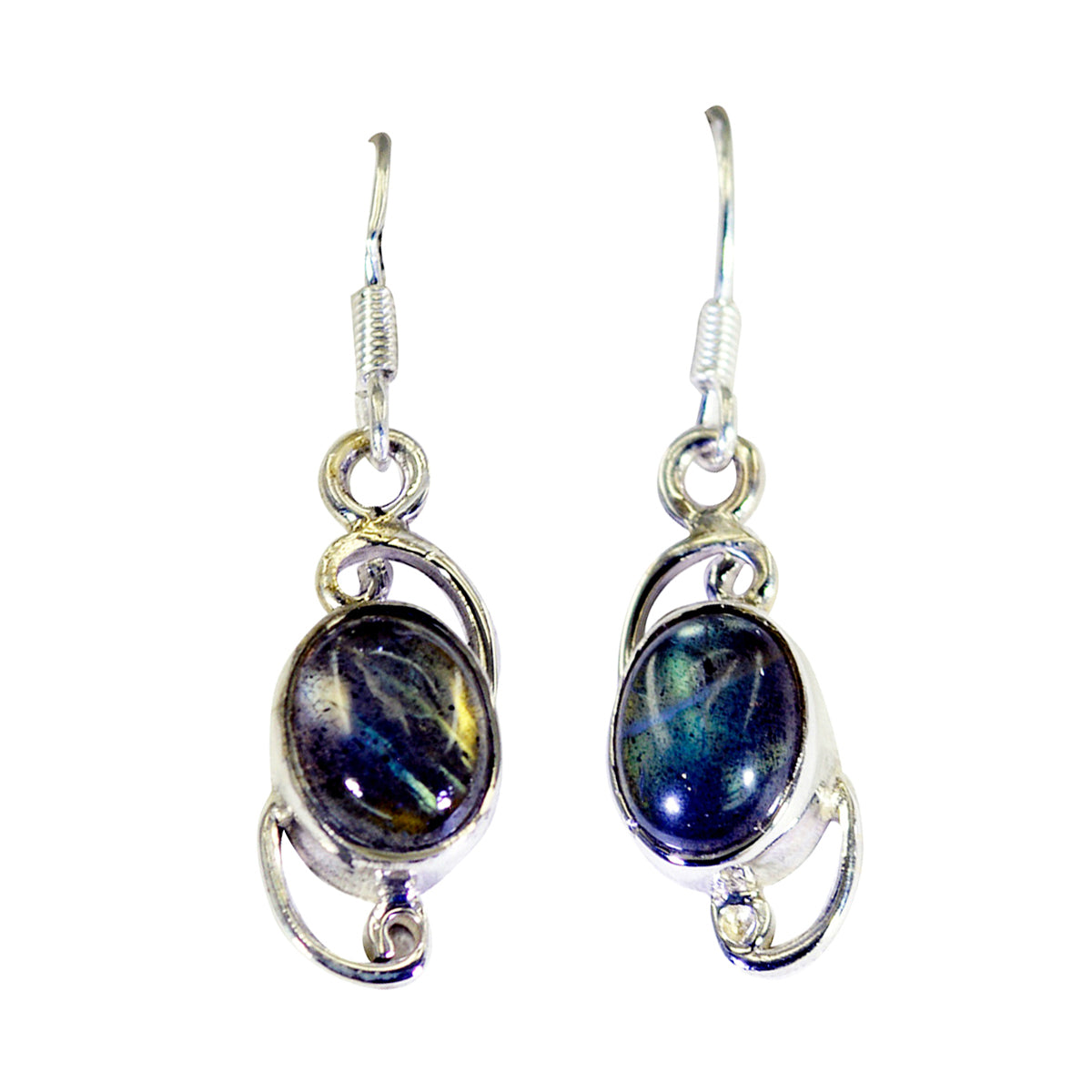 Labradorite-Middle-Eastern-Haruka-Solitaire-Dangle-Gray-92.5-Silver-Earring Hoofdafbeelding