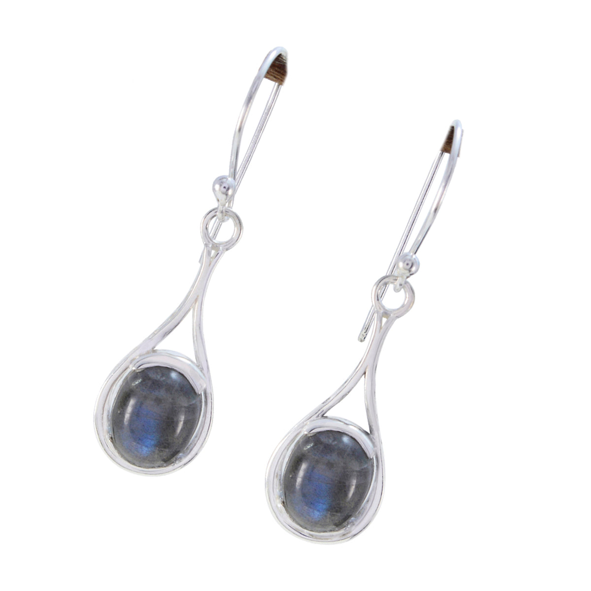 Labradorite-Mexican-Hina-Solitaire-Dangle-Gray-92.5-Silver-Earring