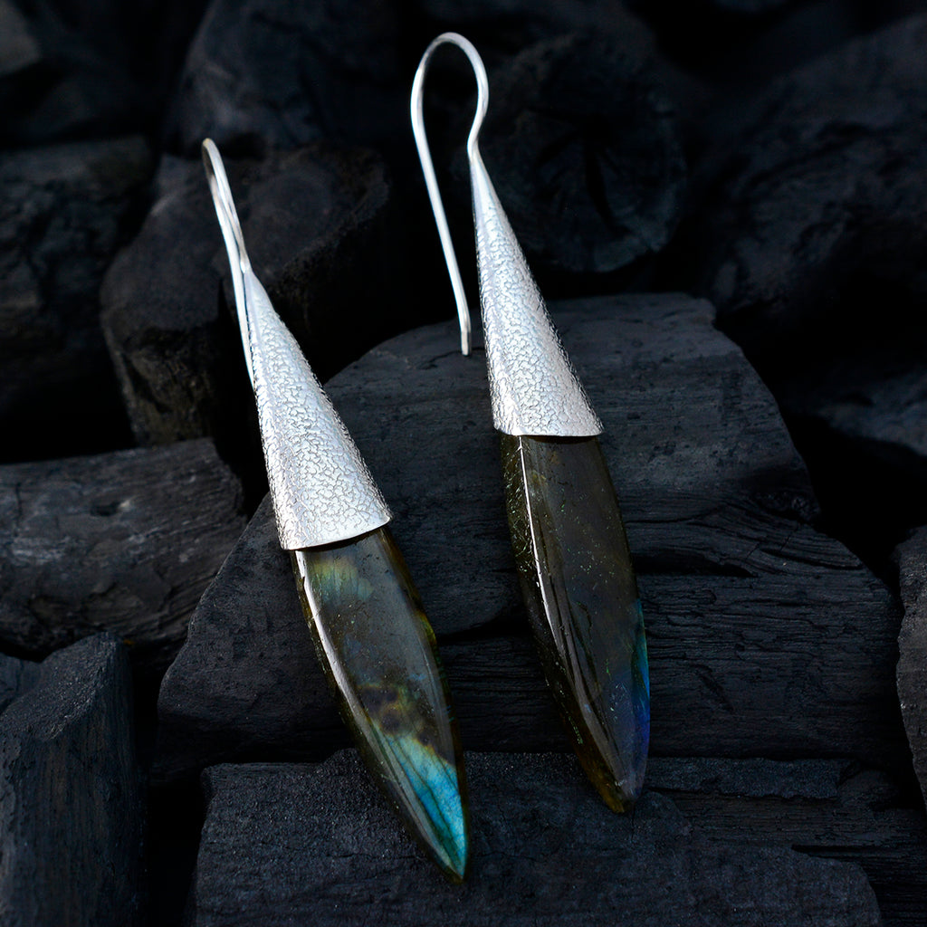 Labradorite-French-Hua-Solitaire-Dangle-Gray-Sterling-Silver-Earring