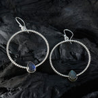 Labradorite-Middle-Eastern-Seo-yeon-Solitaire-Dangle-Gray-92.5-Silver-Earring