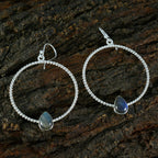 Labradorite-Middle-Eastern-Seo-yeon-Solitaire-Dangle-Gray-92.5-Silver-Earring
