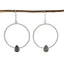 Labradorite-Middle-Eastern-Seo-yeon-Solitaire-Dangle-Gray-92.5-Silver-Earring