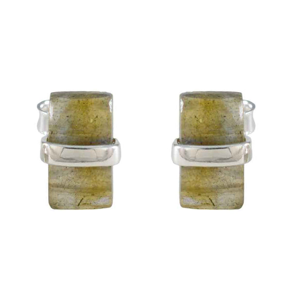 Labradorite-Russian-Ling-Solitaire-Stud-Gray-Sterling-Silver-Earring