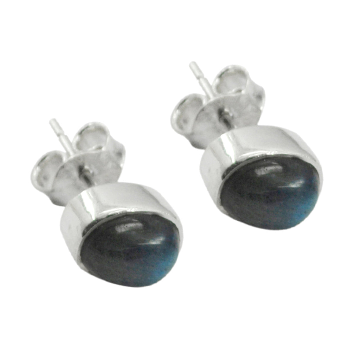 Labradorite-Egyptian-Min-seo-Solitaire-Stud-Gray-92.5-Silver-Earring
